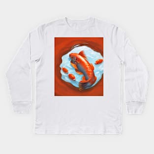 The Art of Koi Fish: A Visual Feast for Your Eyes 7 Kids Long Sleeve T-Shirt